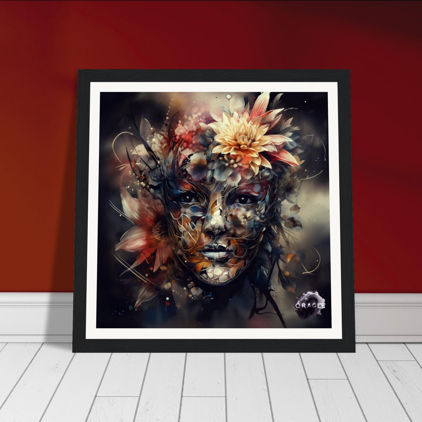 Petal Sprite: The Flower Nymph - Premium Matte Paper Wooden Framed Poster Gelato