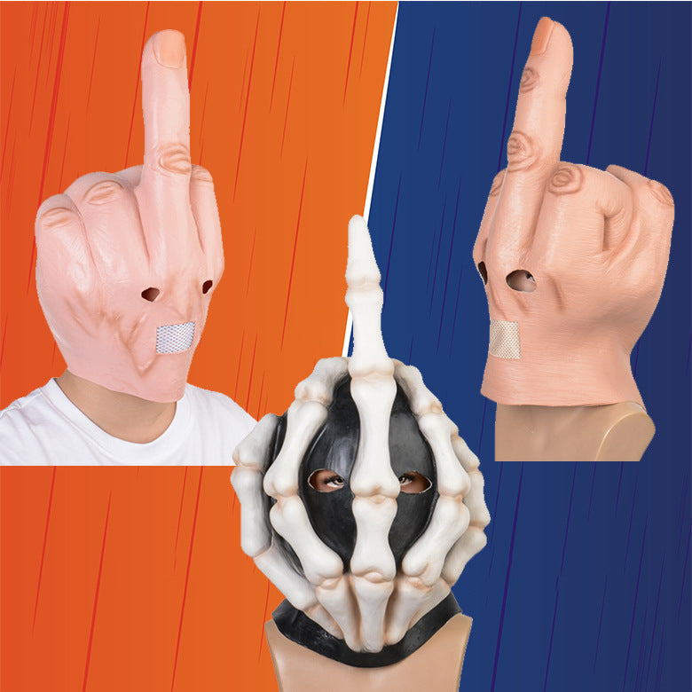 The Middle Finger Masks Halloween Masks Bar DJ Masks Finger Full Masks The Artful Oracle