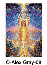 Abstract Psychedelic Alex Poster Canvas Painting The Artful Oracle