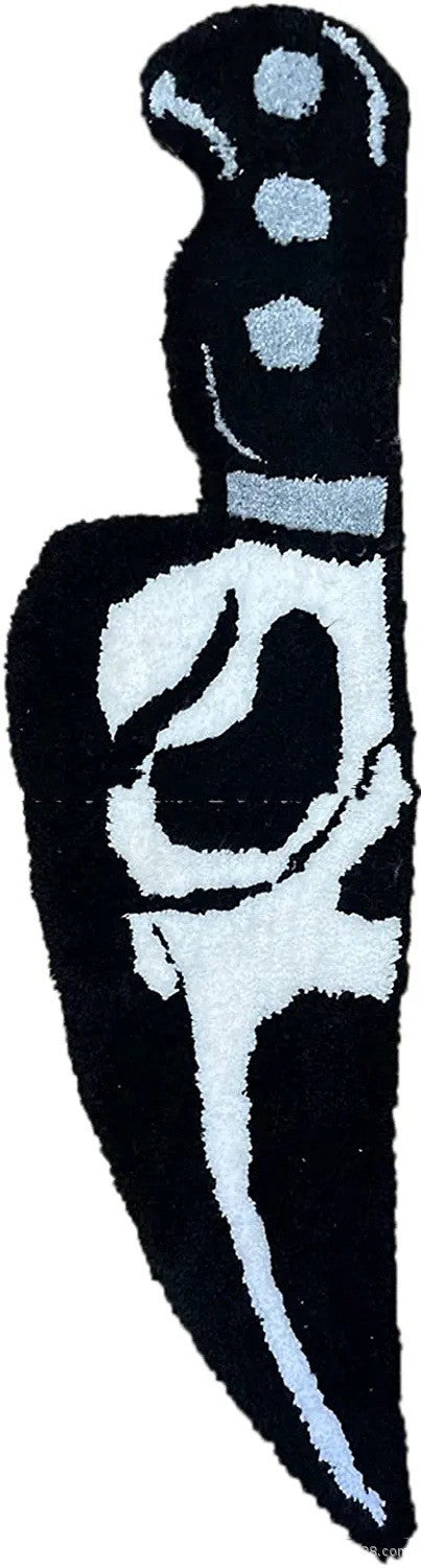 Knife-shaped Horrible Character Carpet The Artful Oracle