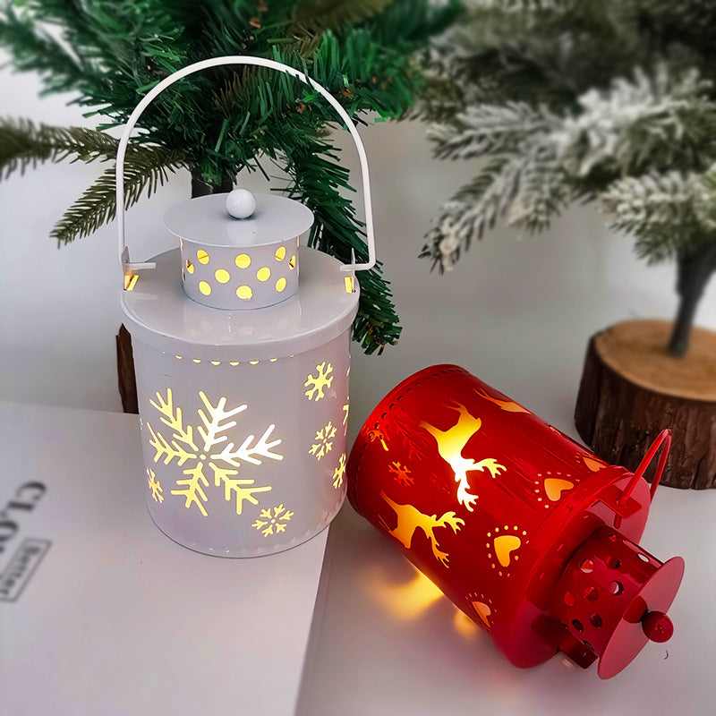 Christmas Candle Lights LED Small Lanterns Wind Lights Electronic Candles Nordic Style Creative Holiday Decoration Decorations The Artful Oracle