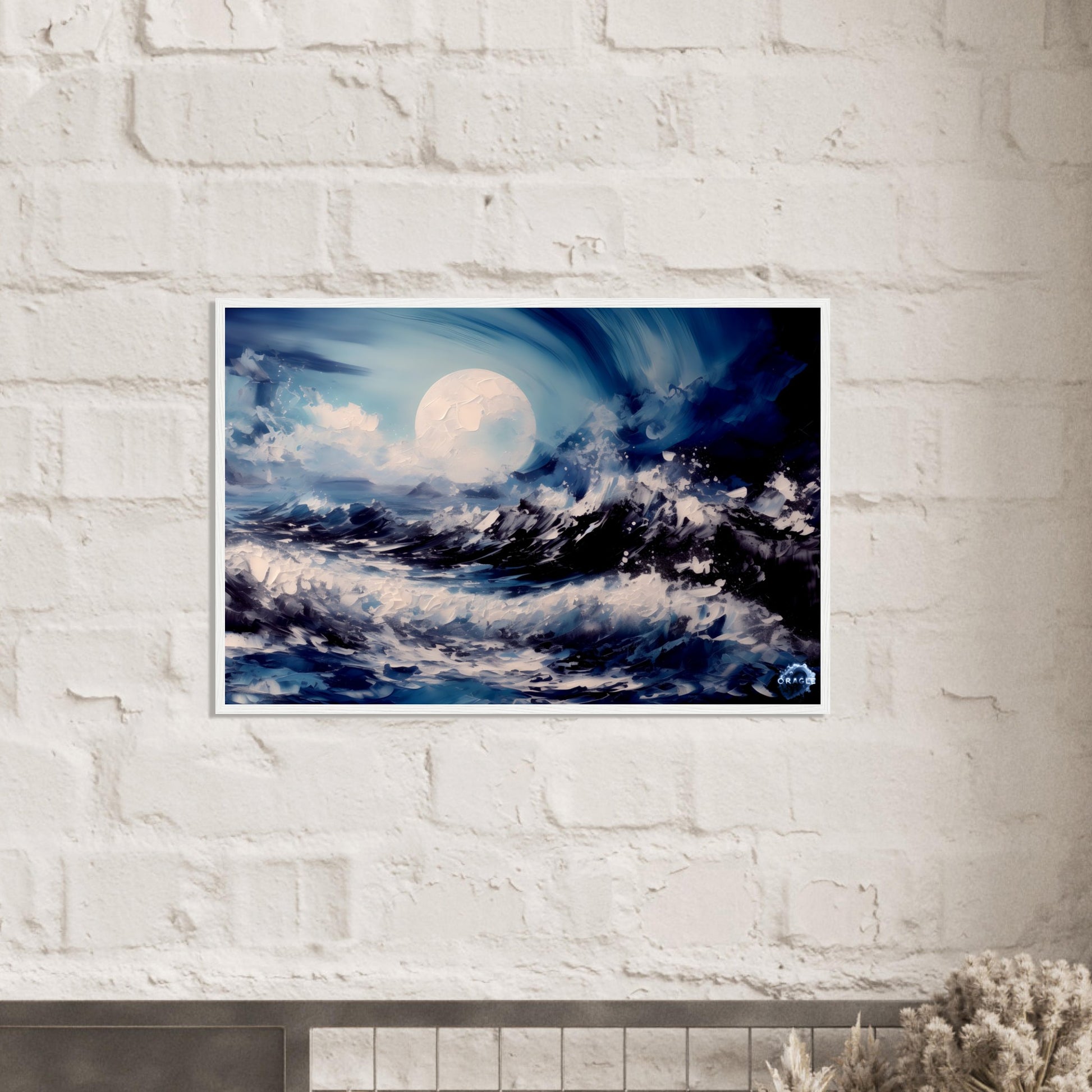 Waltz of the Waves - Premium Matte Paper Wooden Framed Poster Gelato