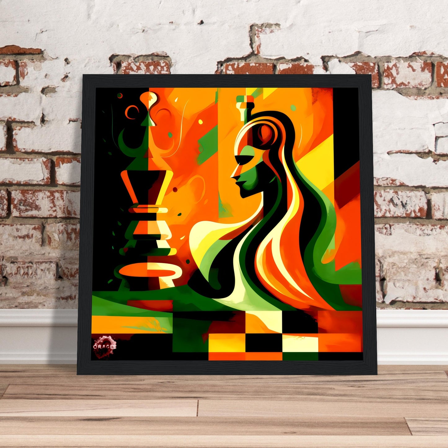 The Queen's Gambit: Mastering the Most Powerful Chess Piece - Premium Matte Paper Wooden Framed Poster Gelato