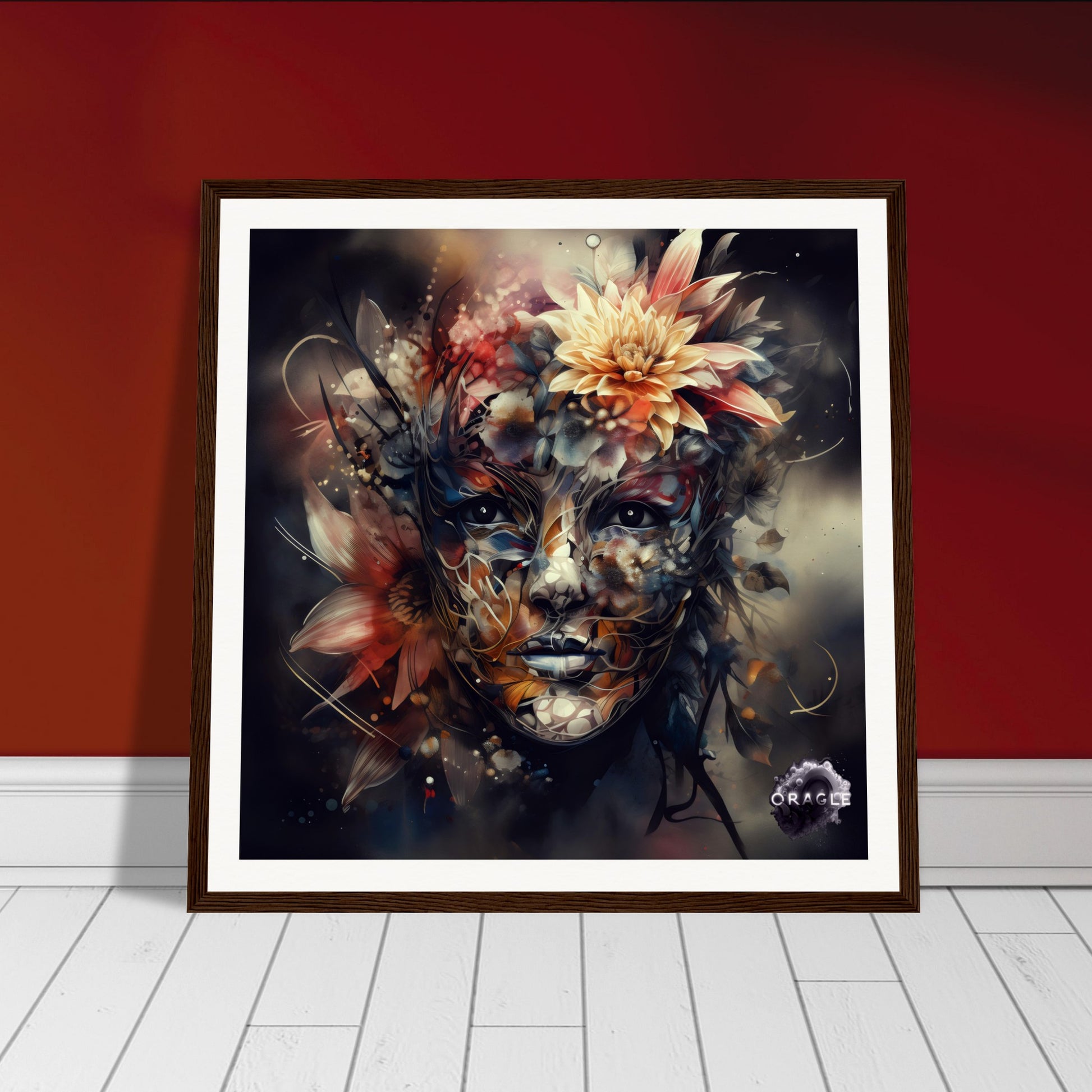 Petal Sprite: The Flower Nymph - Premium Matte Paper Wooden Framed Poster Gelato