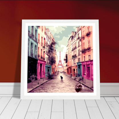 Osiris in Paris - Premium Matte Paper Wooden Framed Poster Gelato