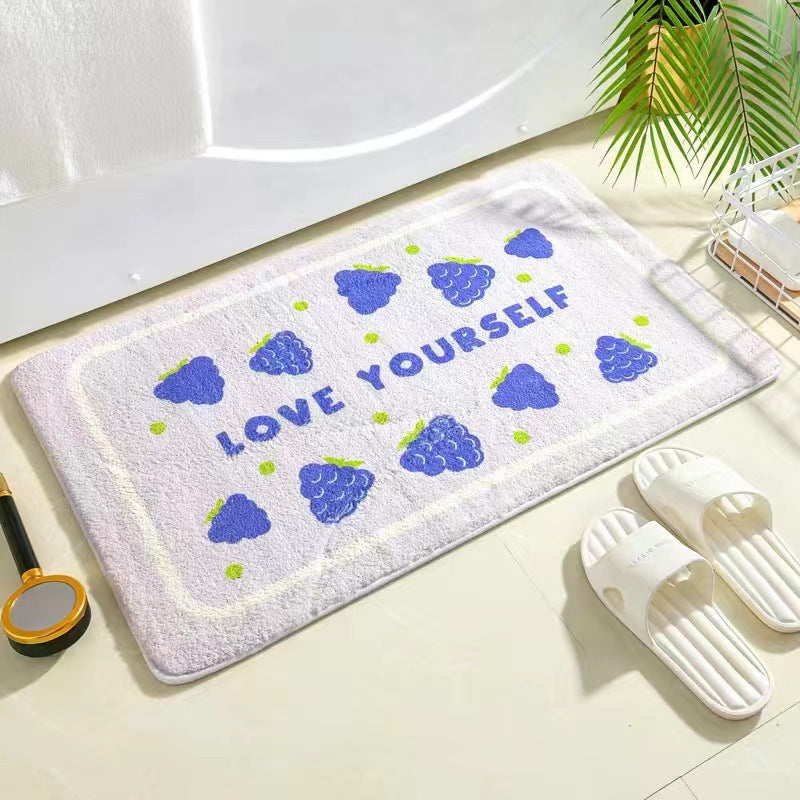 Bathroom Toilet Door Absorbent Non-slip Mat The Artful Oracle