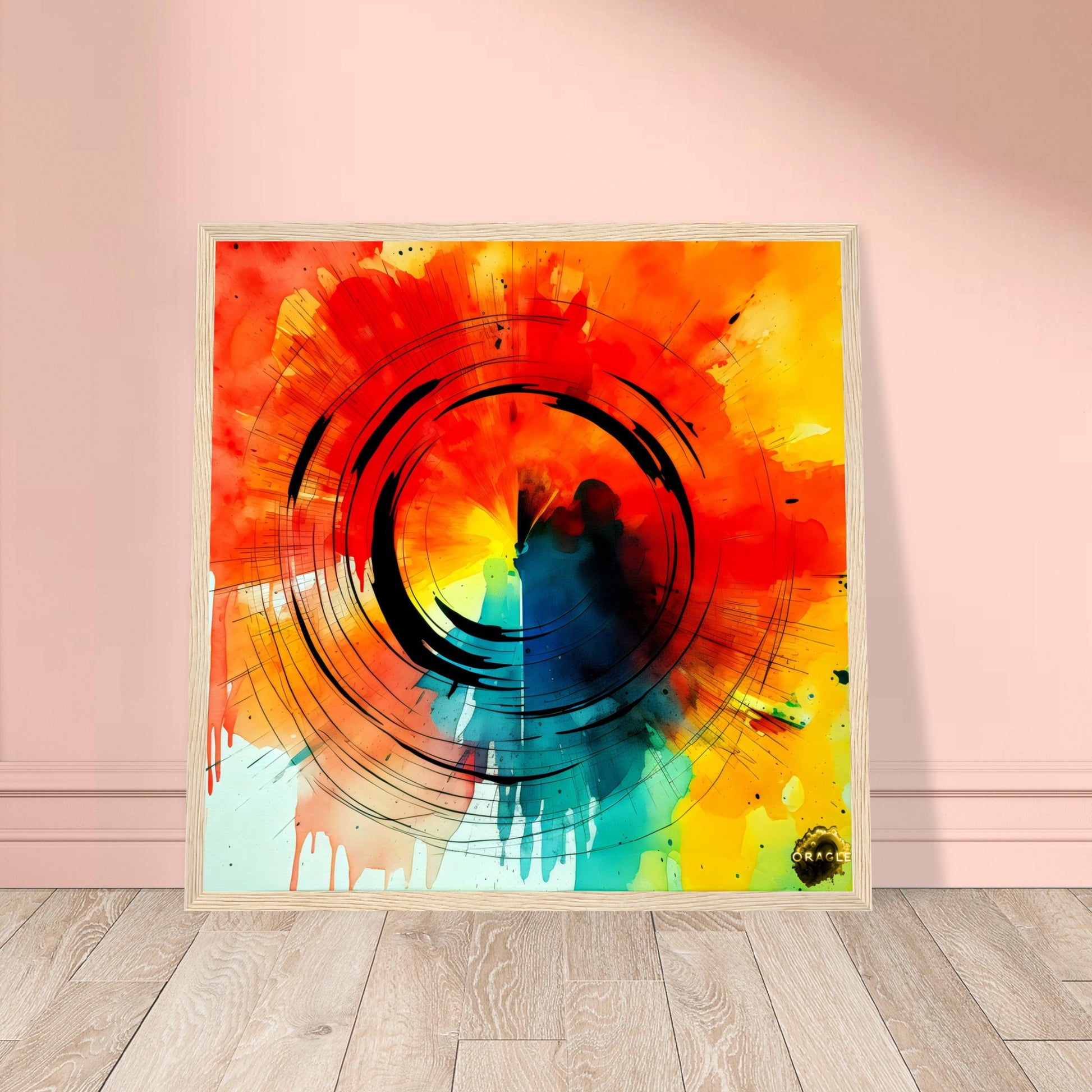 Celestial Glow - Premium Matte Paper Wooden Framed Poster Gelato