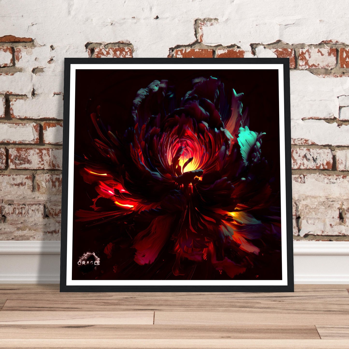 Illuminated Blossom - Premium Matte Paper Wooden Framed Poster Gelato