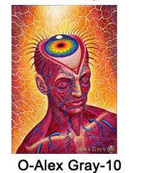 Abstract Psychedelic Alex Poster Canvas Painting The Artful Oracle