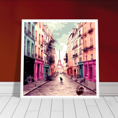 Osiris in Paris - Premium Matte Paper Wooden Framed Poster Gelato