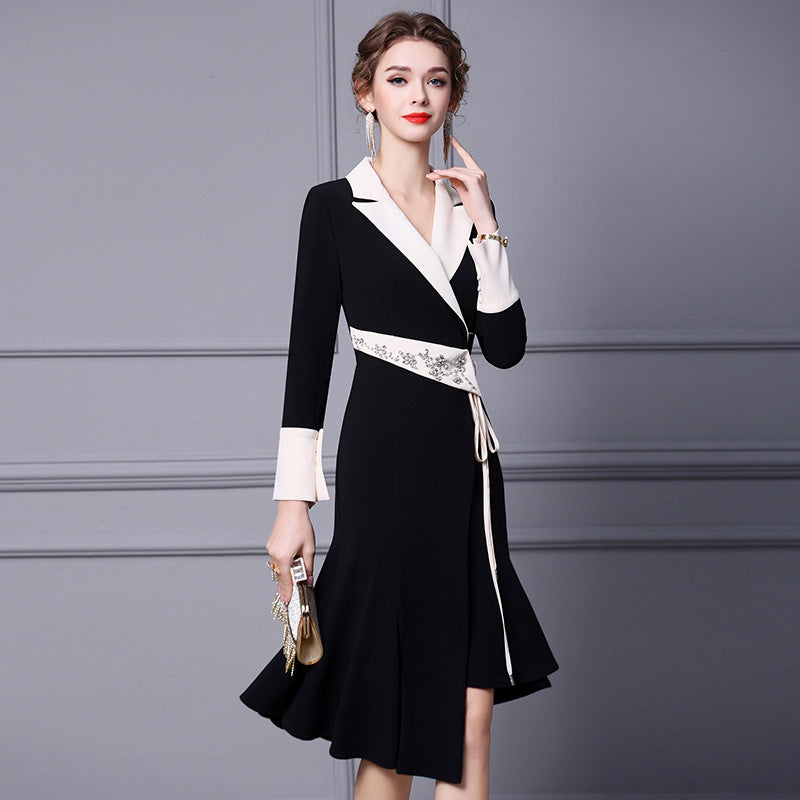 High-quality Light Luxury Nail-drilled Irregular Ruffle Skirt The Artful Oracle