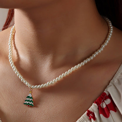 Snowflake Bell Christmas Tree Necklace The Artful Oracle