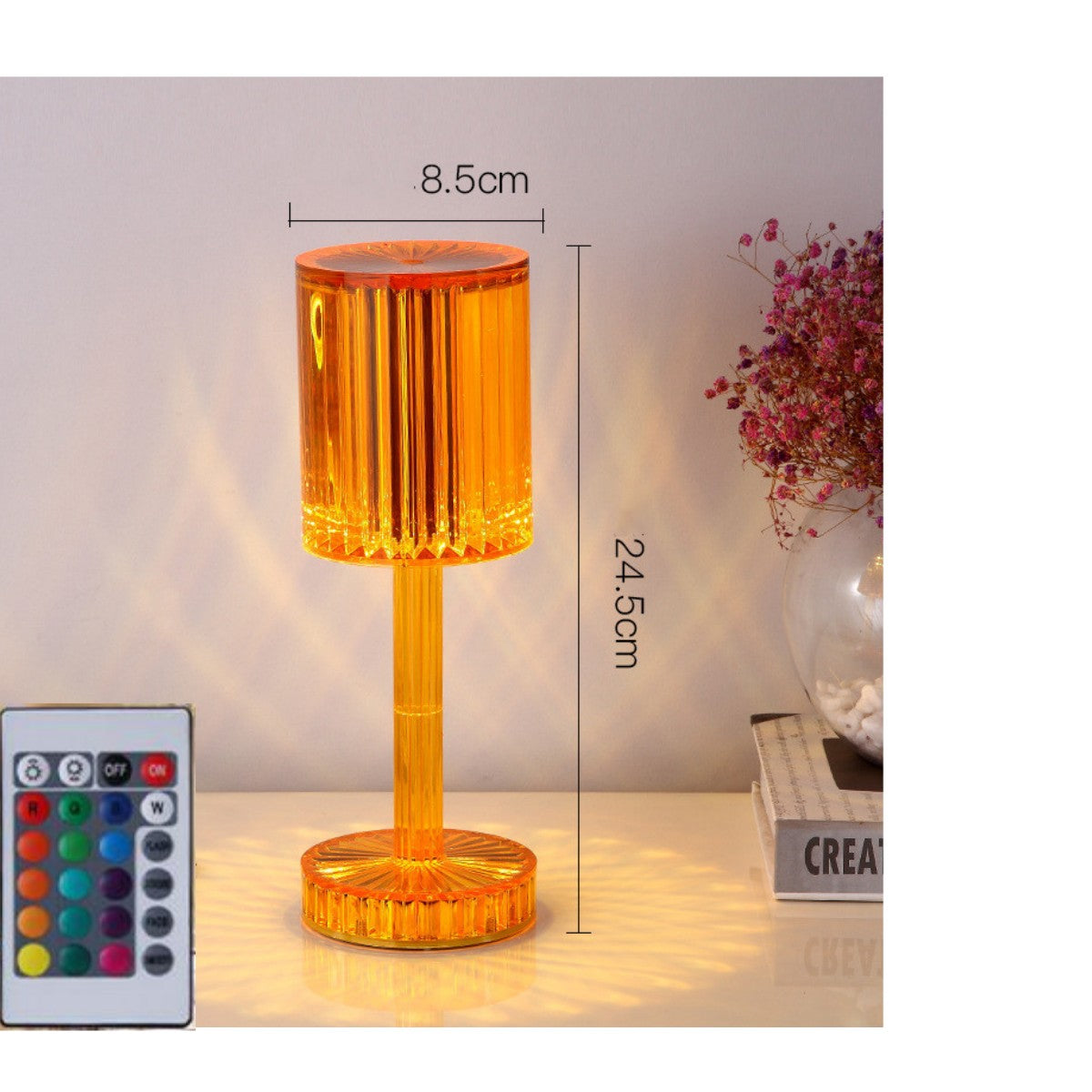 New Crystal Table Lamp Hotel Decoration Diamond Romantic Warm Led For Home Decor Romantic Gift Night Light The Artful Oracle