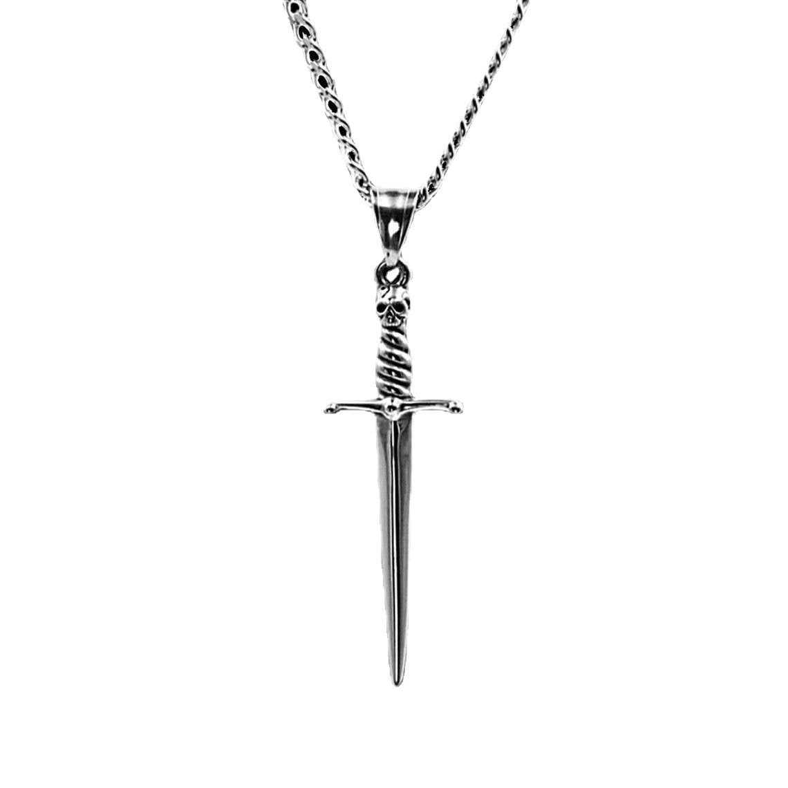 Punk Cross Sword Alloy Pendant Necklace The Artful Oracle