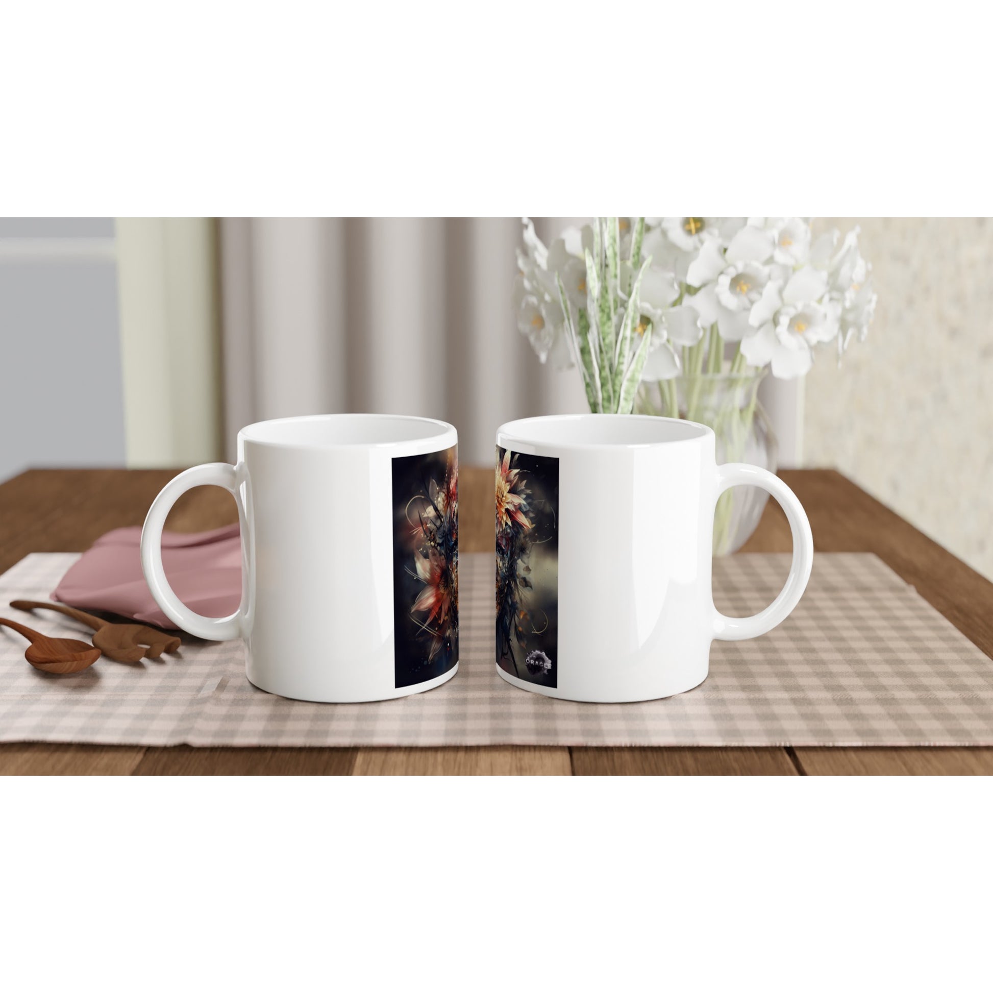 Petal Sprite: The Flower Nymph - Premium Matte Paper Wooden Framed Poster - Mugs Gelato