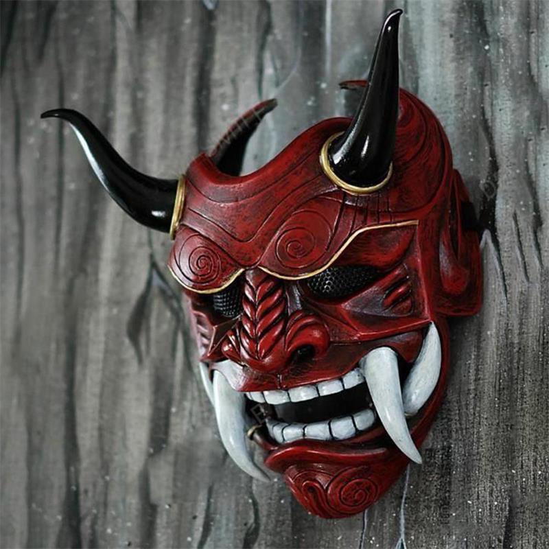 Halloween Latex Red Face Mask With Fangs The Artful Oracle