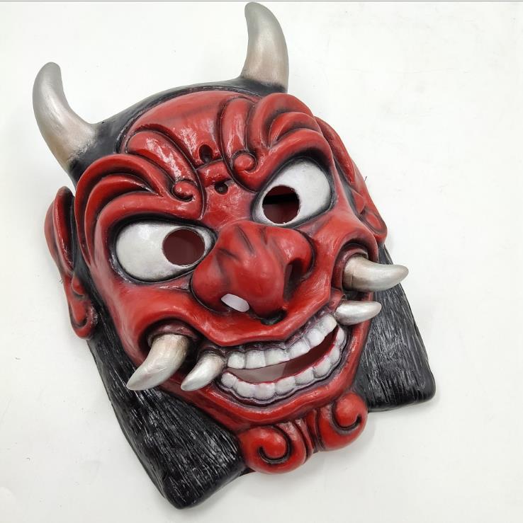 Halloween Latex Red Face Mask With Fangs The Artful Oracle