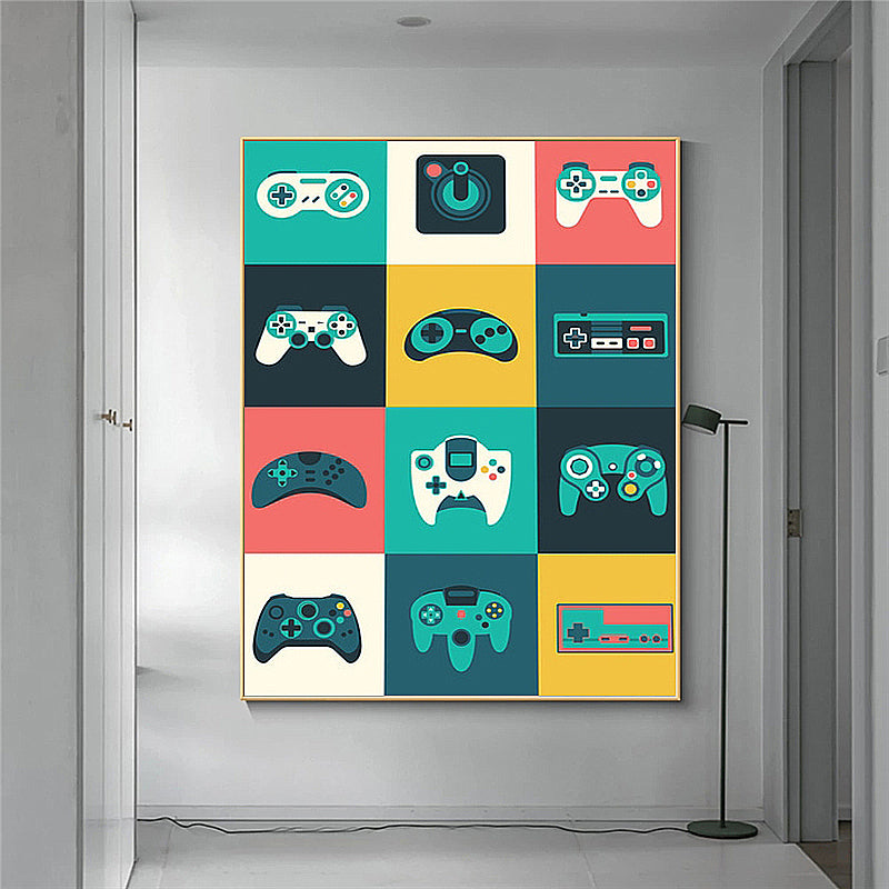 Creative Home Decor Game Controller Canvas Painting The Artful Oracle