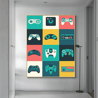 Creative Home Decor Game Controller Canvas Painting The Artful Oracle