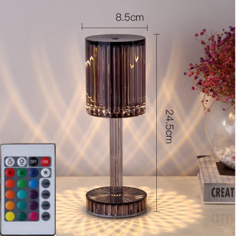 New Crystal Table Lamp Hotel Decoration Diamond Romantic Warm Led For Home Decor Romantic Gift Night Light The Artful Oracle