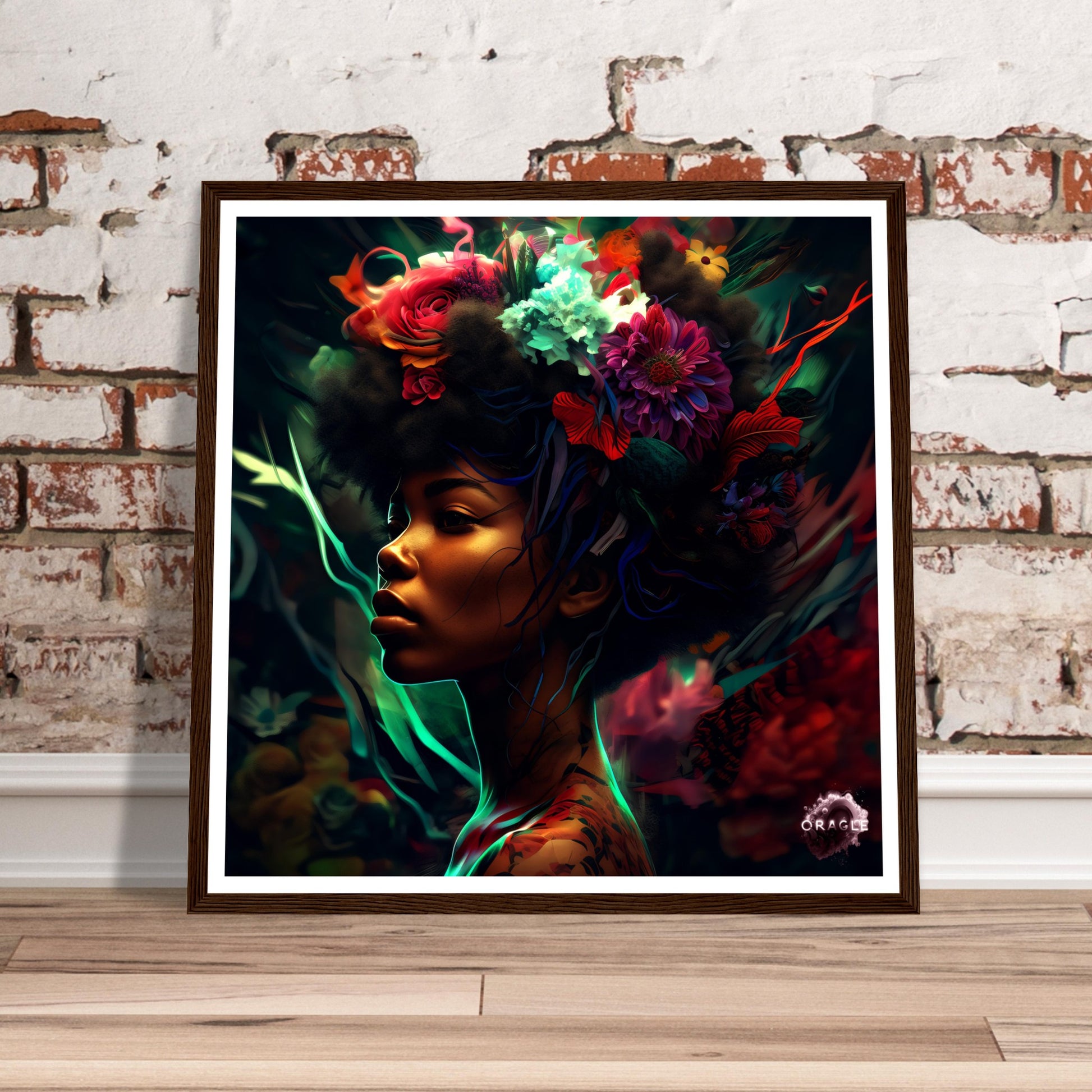 Mystic Noir - Premium Matte Paper Wooden Framed Poster Gelato