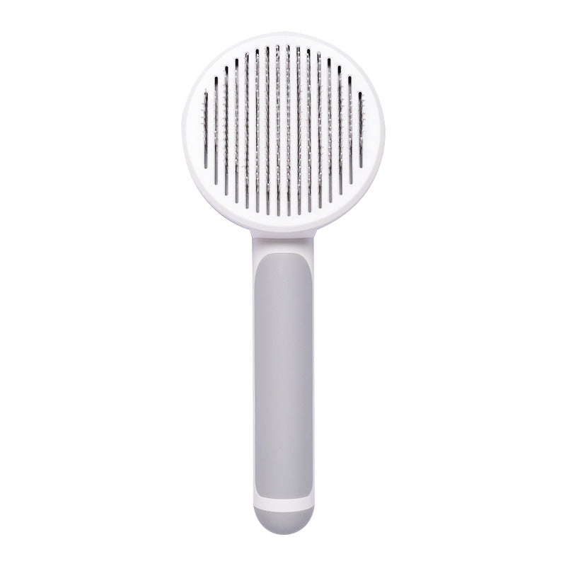 New Pet Cat Brush Hot Selling Hand-held Steel Wire Self-cleaning Comb Looper For Hair Removal The Artful Oracle