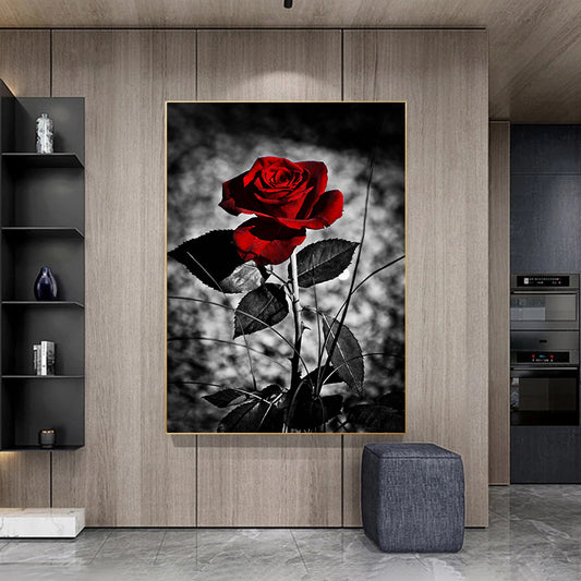 Modern Painting Art Rose Flower Poster Wall Art Picture Canvas Painting The Artful Oracle