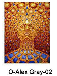 Abstract Psychedelic Alex Poster Canvas Painting The Artful Oracle