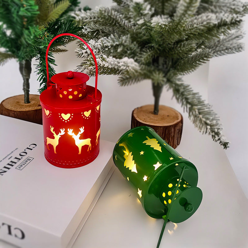 Christmas Candle Lights LED Small Lanterns Wind Lights Electronic Candles Nordic Style Creative Holiday Decoration Decorations The Artful Oracle