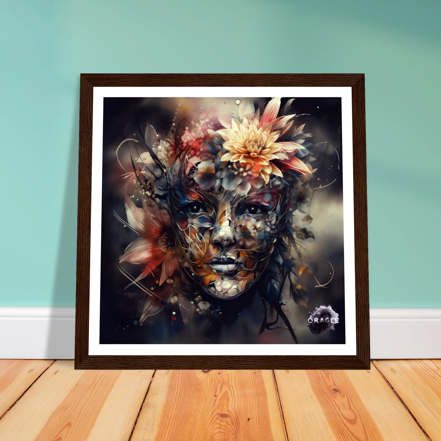 Petal Sprite: The Flower Nymph - Premium Matte Paper Wooden Framed Poster Gelato