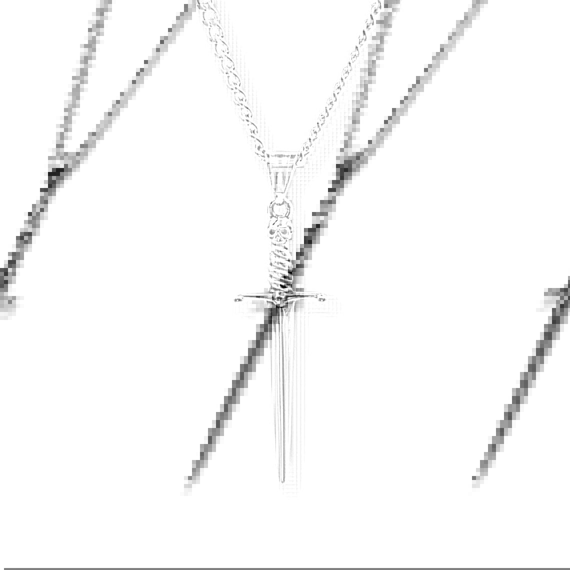 Punk Cross Sword Alloy Pendant Necklace The Artful Oracle