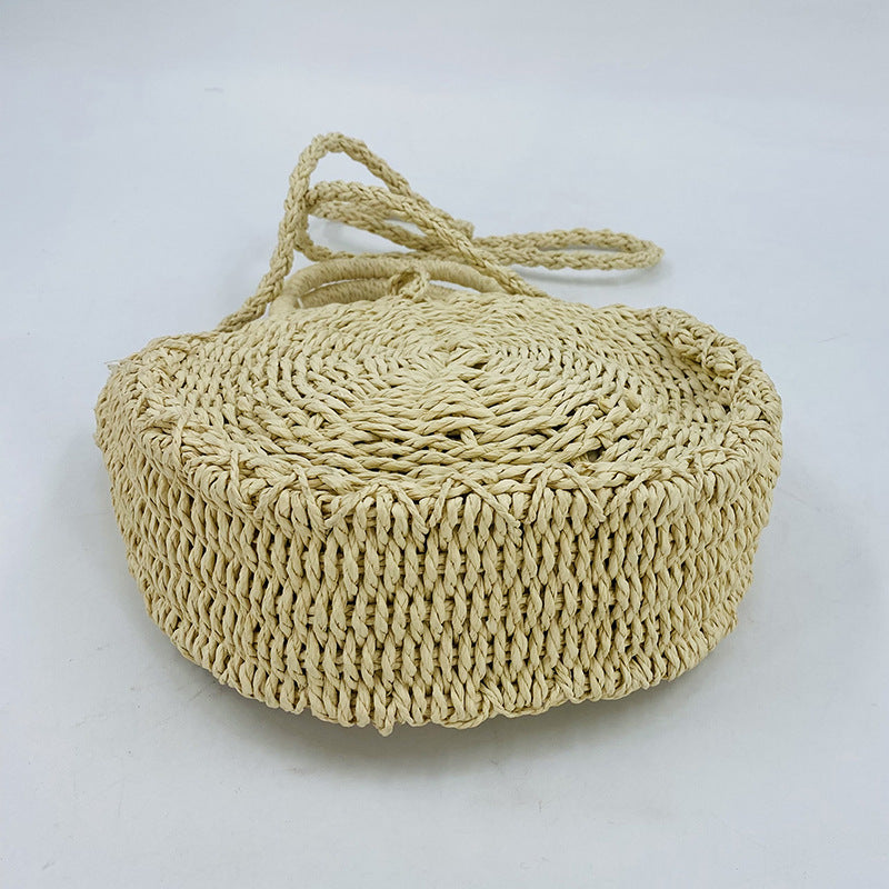 Ins Style Shell Retro Large Capacity Women's Straw Bag The Artful Oracle