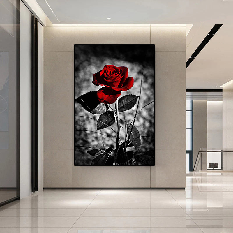 Modern Painting Art Rose Flower Poster Wall Art Picture Canvas Painting The Artful Oracle