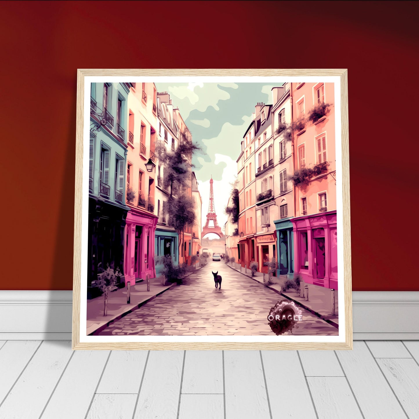 Osiris in Paris - Premium Matte Paper Wooden Framed Poster Gelato