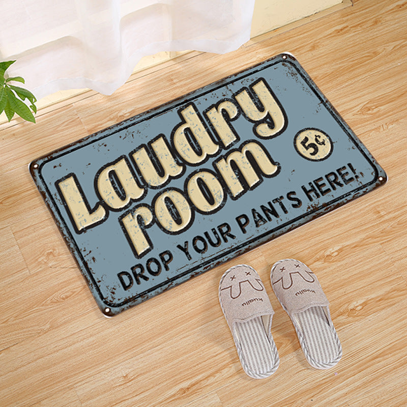 European And American Flannel Laundry Floor Mats The Artful Oracle