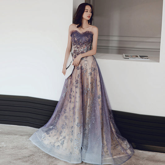 The Banquet Evening Dress Is Purple Dreamy And Long The Artful Oracle