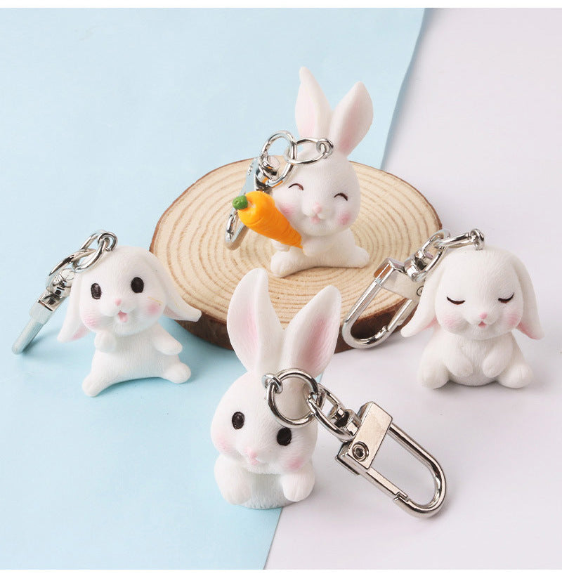 Rabbit Keychain Can Love Creative School Bag Pendant The Artful Oracle