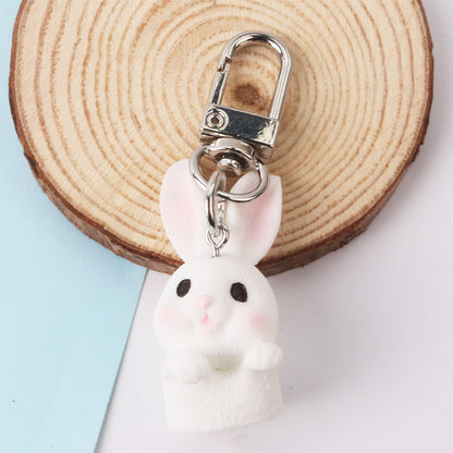 Rabbit Keychain Can Love Creative School Bag Pendant The Artful Oracle