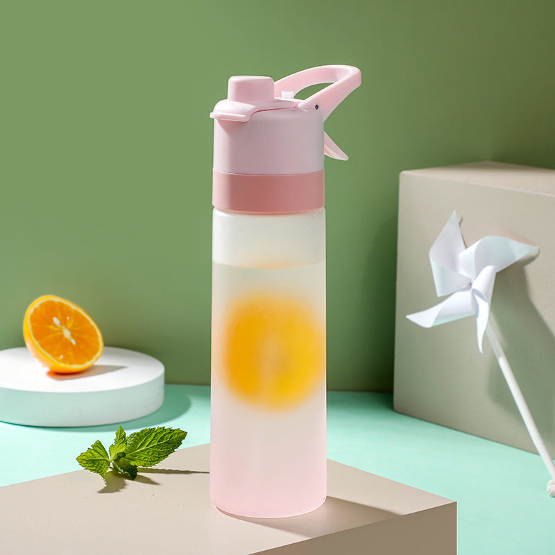 Spray Water Bottle For Girls Outdoor Sport Fitness Water Cup Large Capacity Spray Bottle Drinkware Travel Bottles Kitchen Gadgets The Artful Oracle