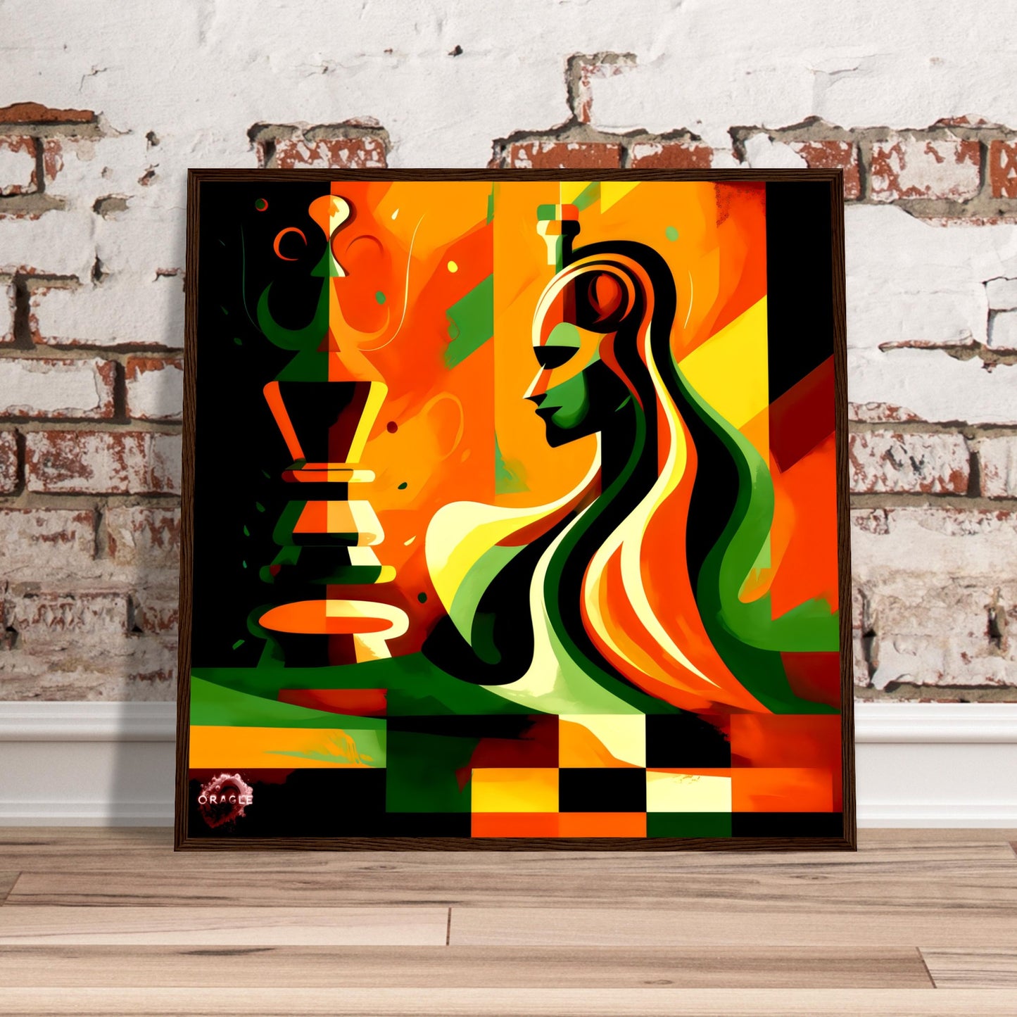 The Queen's Gambit: Mastering the Most Powerful Chess Piece - Premium Matte Paper Wooden Framed Poster Gelato