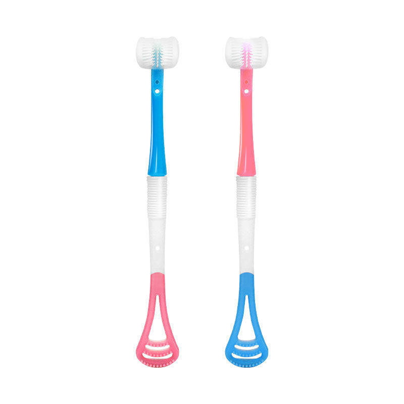 Baby Toothbrush Multi-function Tongue Coating Brush Silicone 3d Material The Artful Oracle