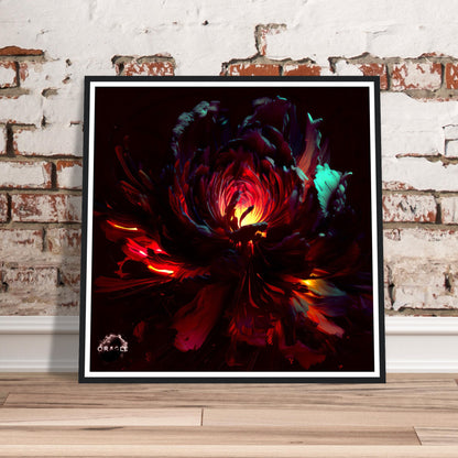 Illuminated Blossom - Premium Matte Paper Wooden Framed Poster Gelato