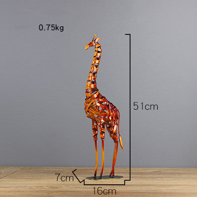 Bionic Creative Iron Craft Giraffe Ornaments The Artful Oracle