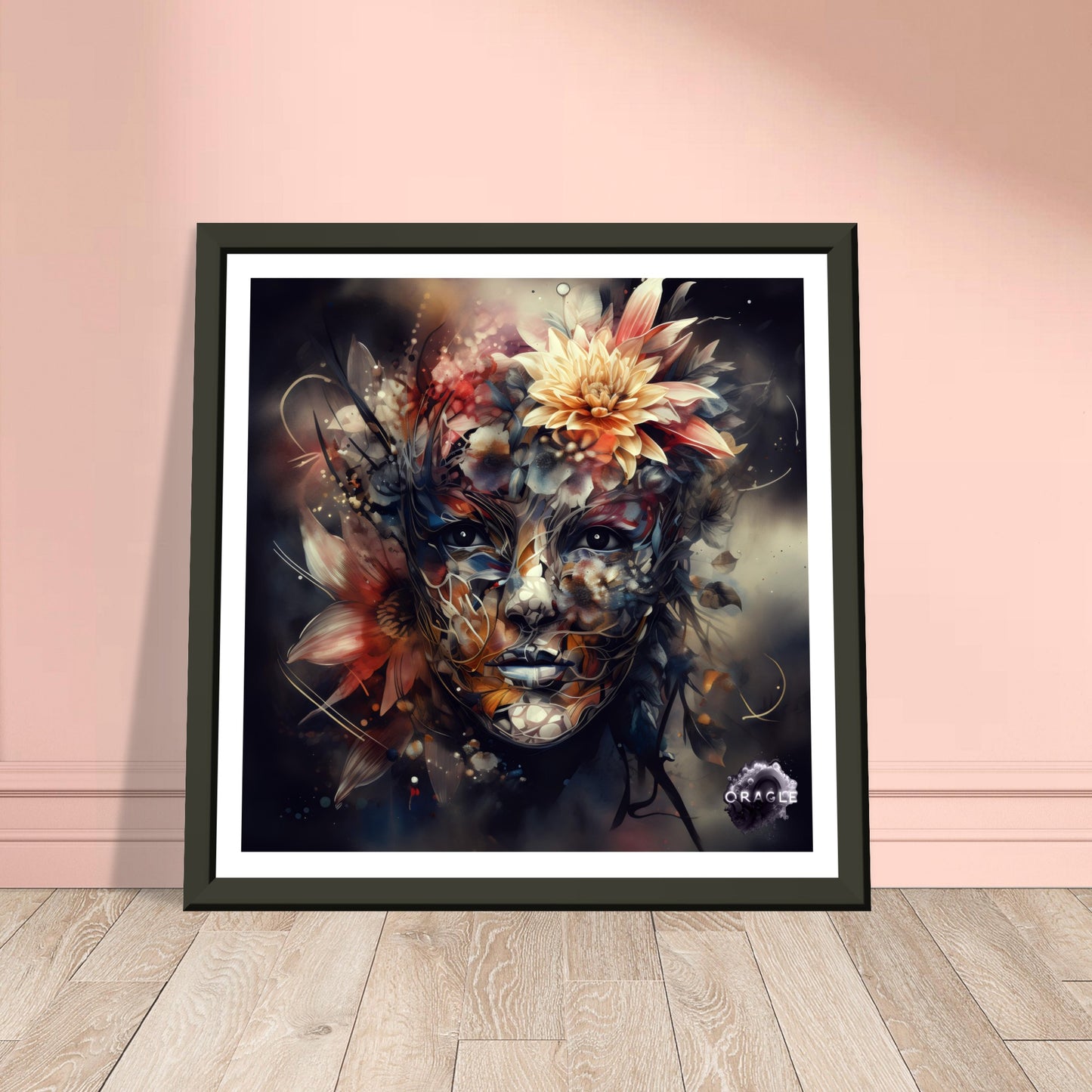 Petal Sprite: The Flower Nymph - Premium Matte Paper Wooden Framed Poster Gelato