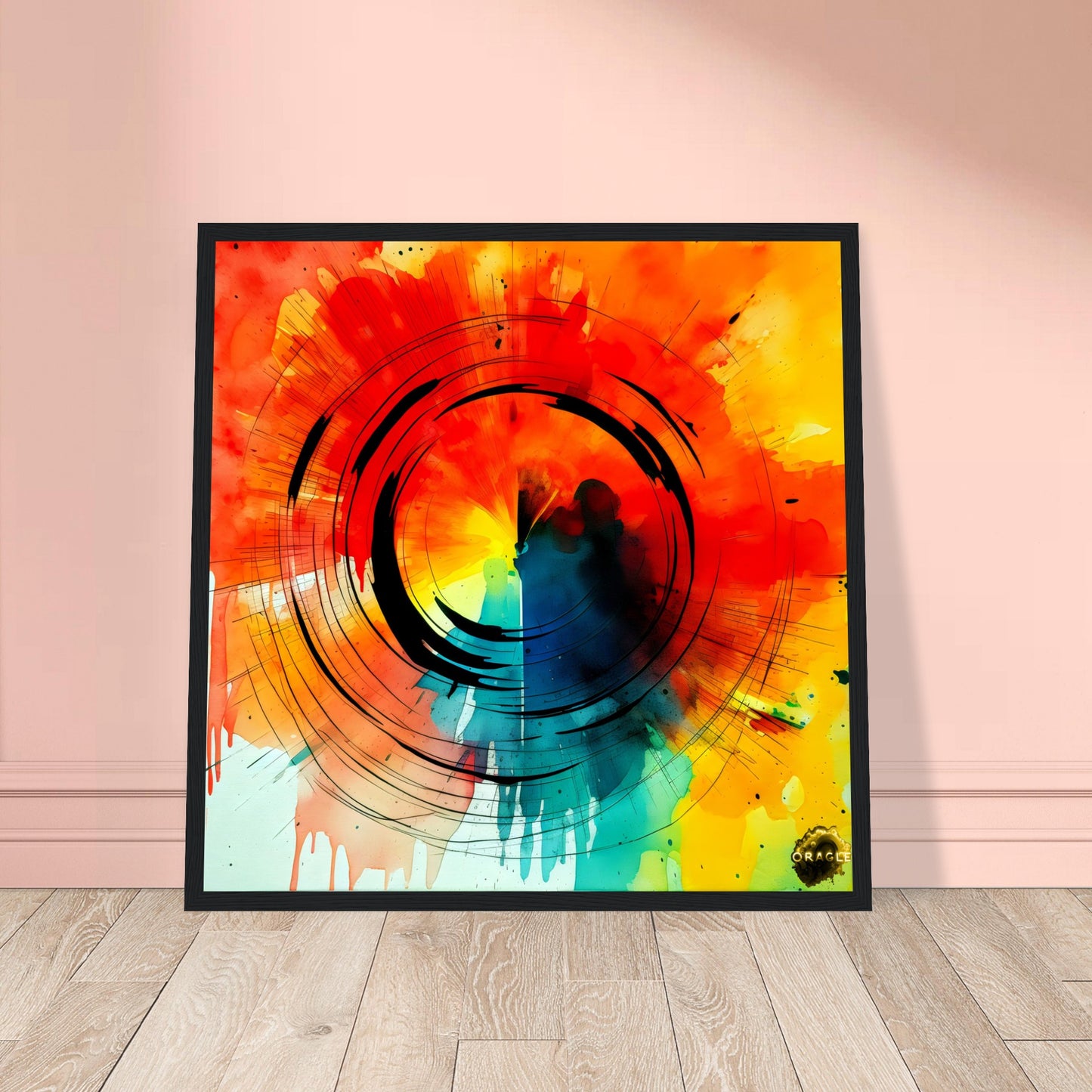 Celestial Glow - Premium Matte Paper Wooden Framed Poster Gelato