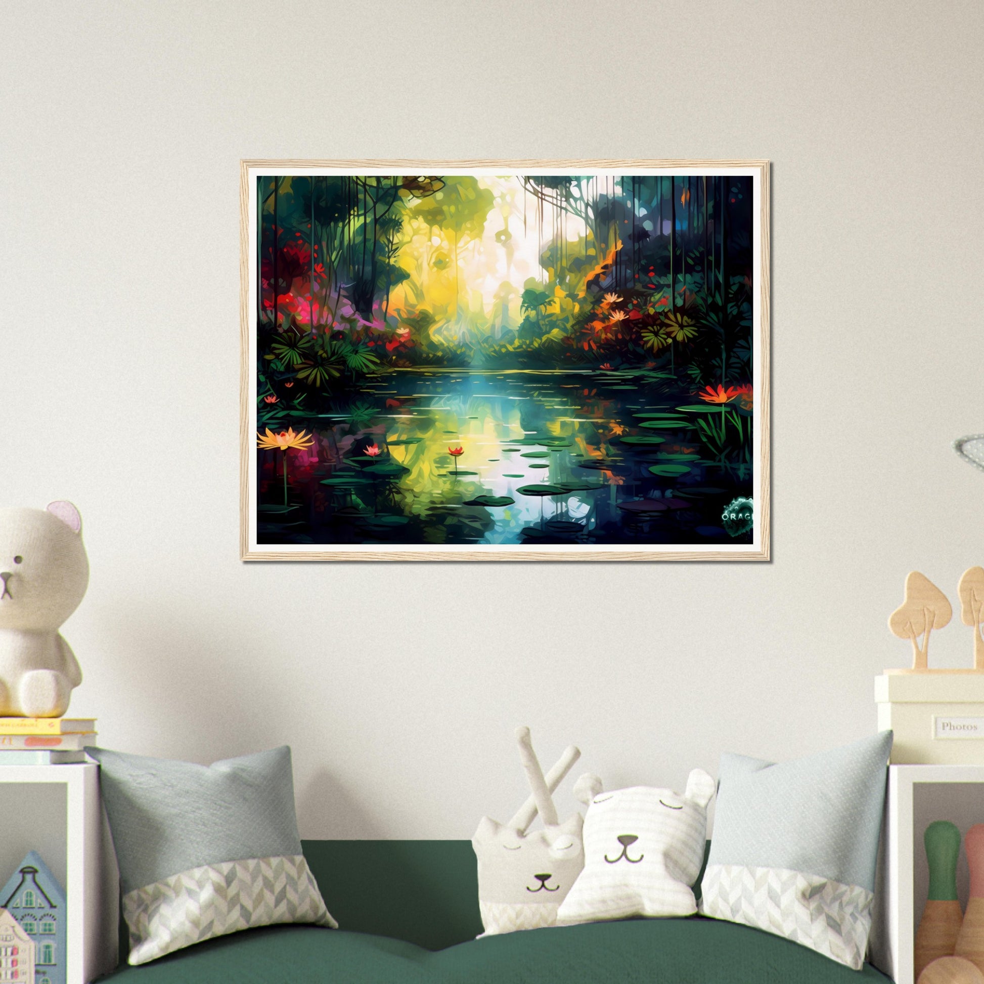 Radiance of the Rainforest - Premium Matte Paper Wooden Framed Poster Gelato