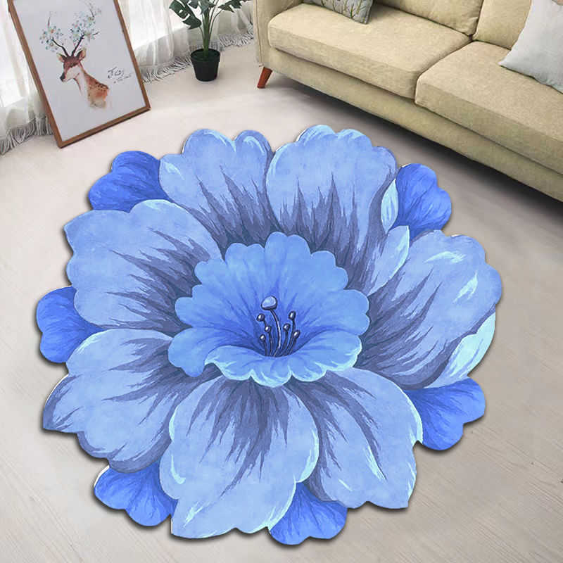 Creative Flower Living Room Tea Table Blanket Nordic Household Bedroom Floor Mat The Artful Oracle