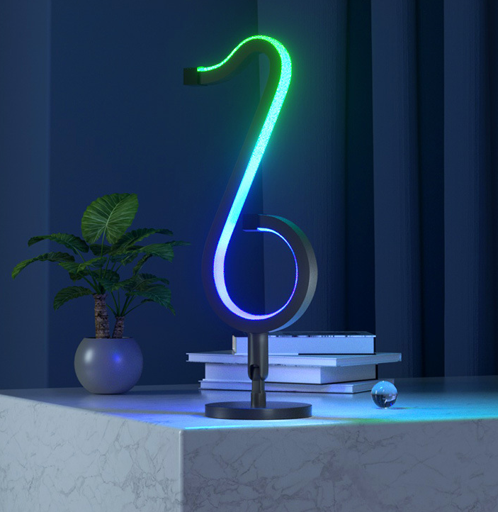 Intelligent APP Remote Control Symphony Atmosphere Light LED Night Light 180&deg Rotation Desktop Bedside For Home Decor Lamp The Artful Oracle