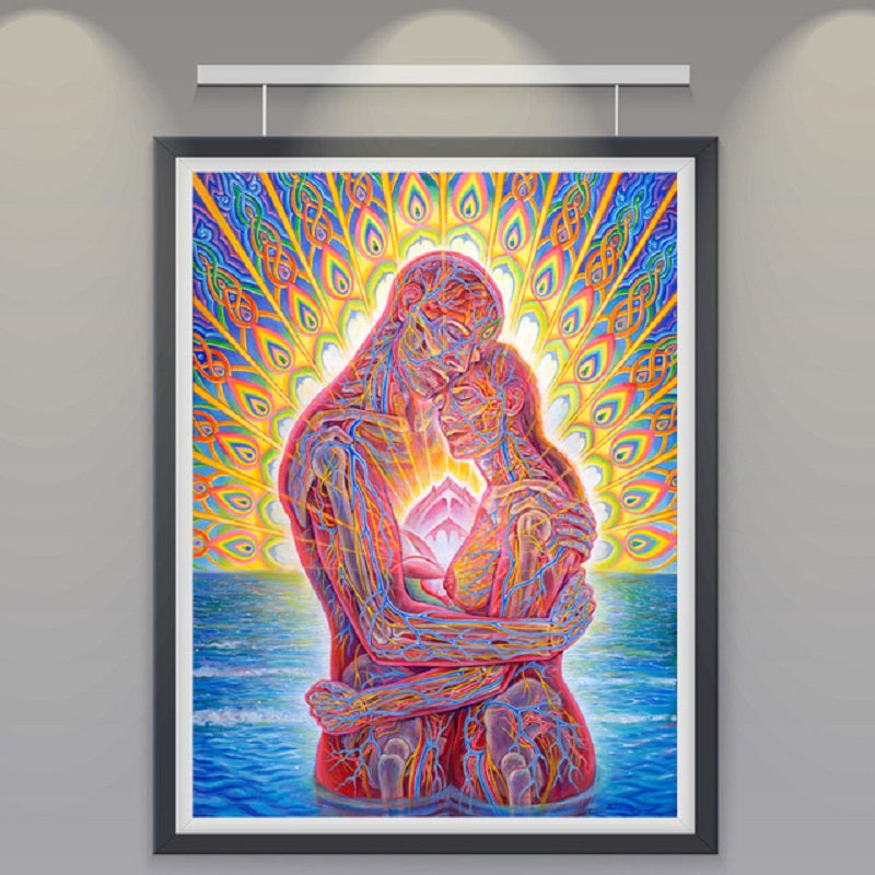 Abstract Psychedelic Alex Poster Canvas Painting The Artful Oracle