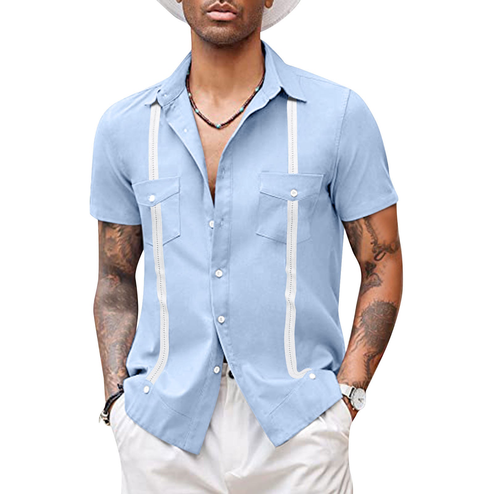 Men's Shirt Casual Short Sleeved The Artful Oracle